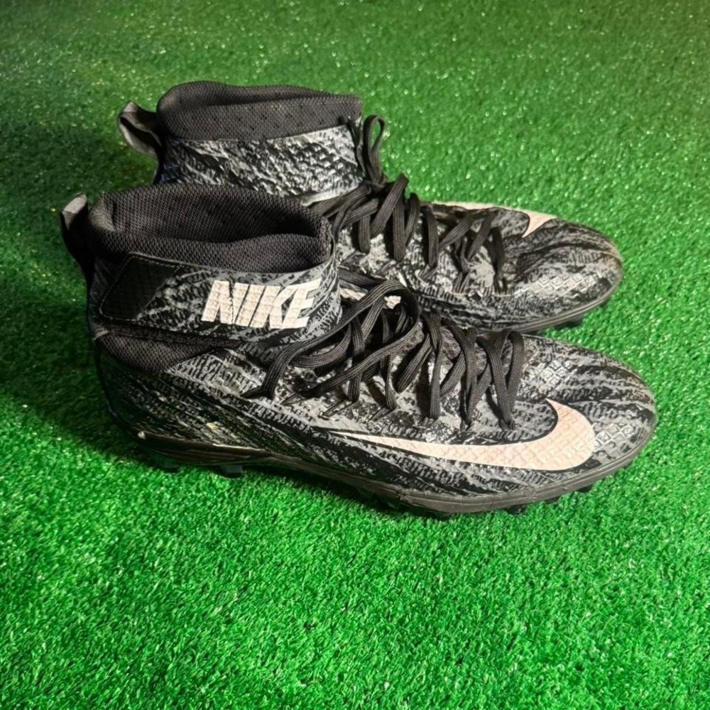 Nike Lunarbeast Elite TD Football Cleats Gray/Black Size 12